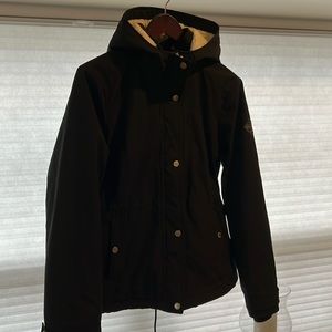 Hollister, insulated winter coat, black, medium.